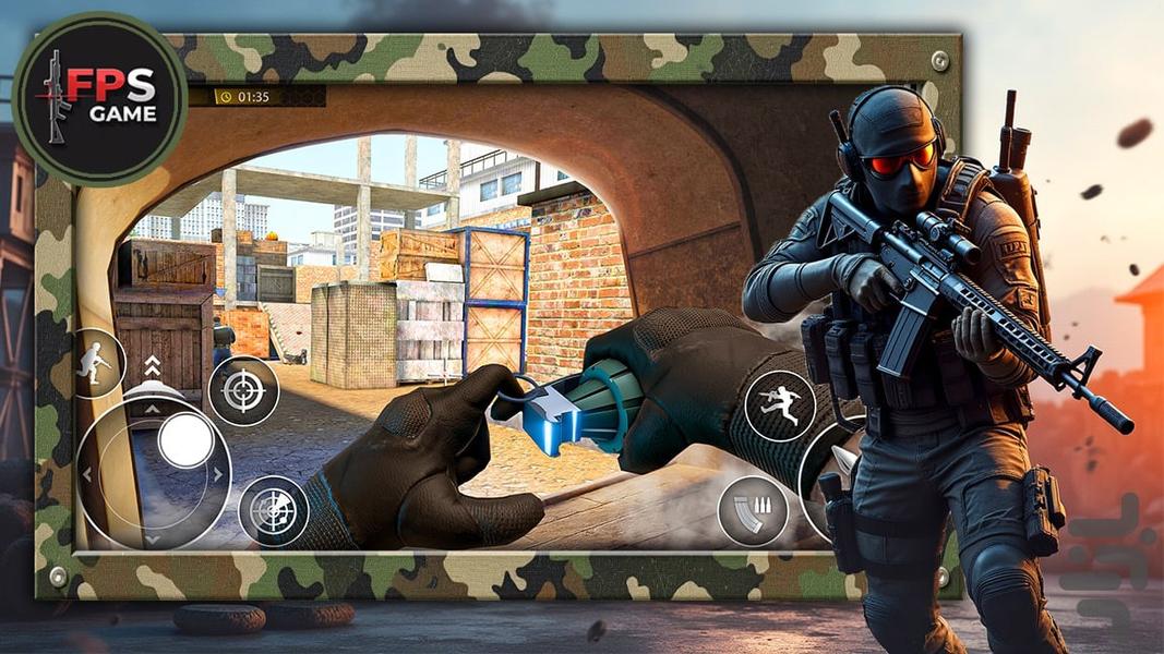 بازی تفنگ بازی شوتر - Gameplay image of android game