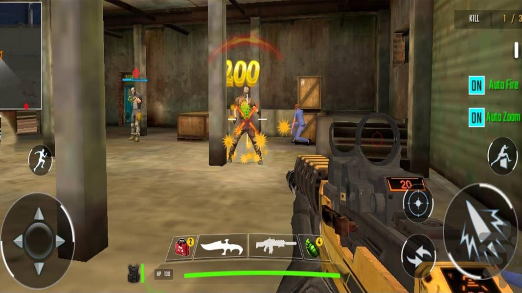 بازی تفنگی نیروی زمینی - Gameplay image of android game