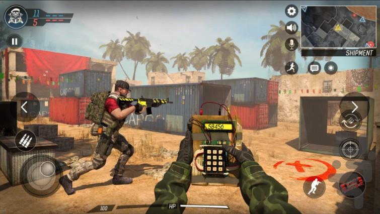 بازی تفنگی نیروی زمینی - Gameplay image of android game