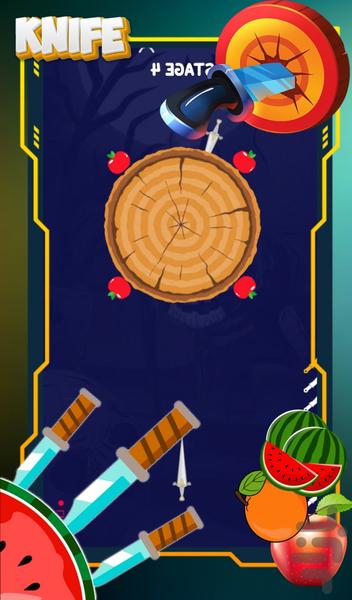 چاقو بازی - Gameplay image of android game