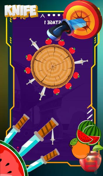 چاقو بازی - Gameplay image of android game