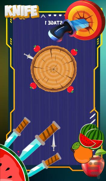 چاقو بازی - Gameplay image of android game