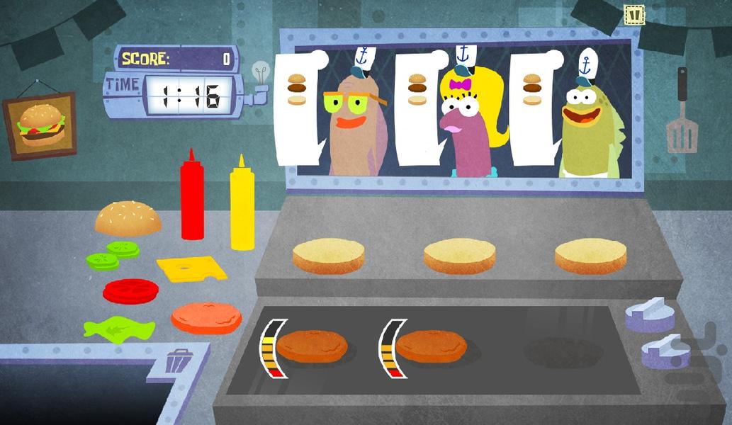 رستوران باب اسفنجی - عکس بازی موبایلی اندروید