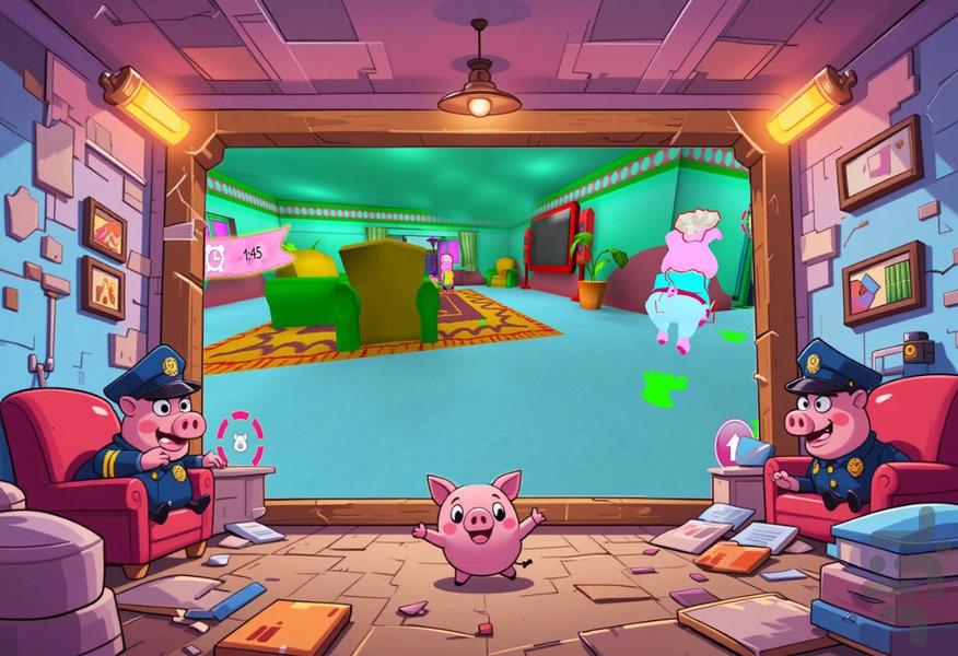 بازی خوک - Gameplay image of android game