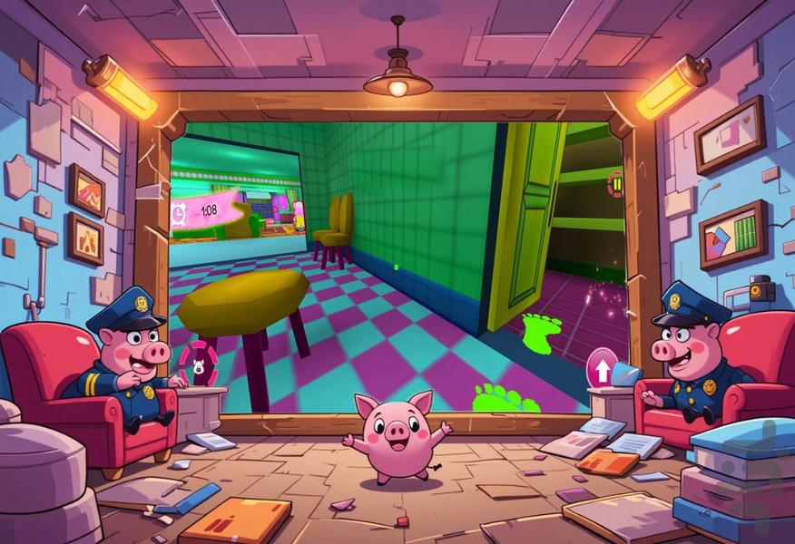 بازی خوک - Gameplay image of android game