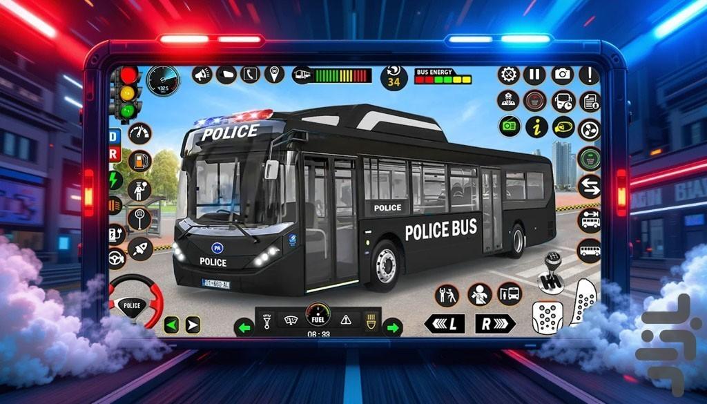 بازی پلیسی اتوبوس - Gameplay image of android game
