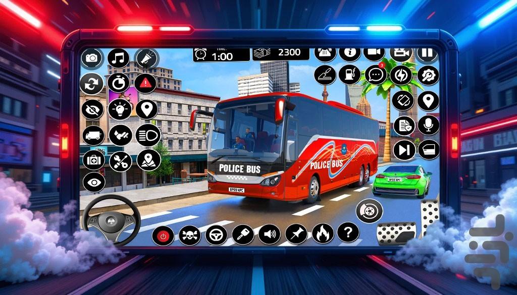 بازی پلیسی اتوبوس - عکس بازی موبایلی اندروید