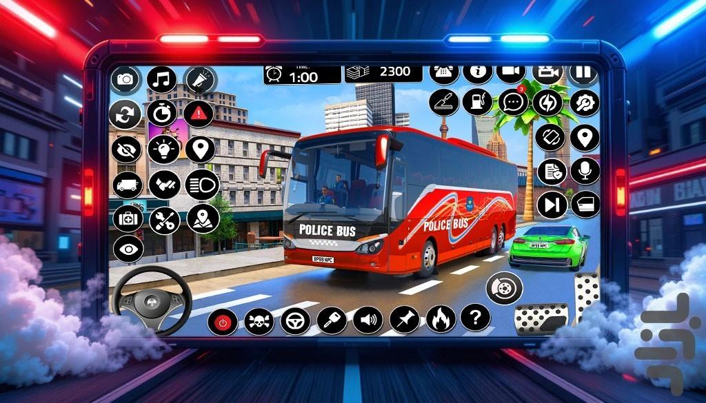 بازی پلیسی اتوبوس - Gameplay image of android game