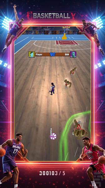 بسکتبال بازی - Gameplay image of android game
