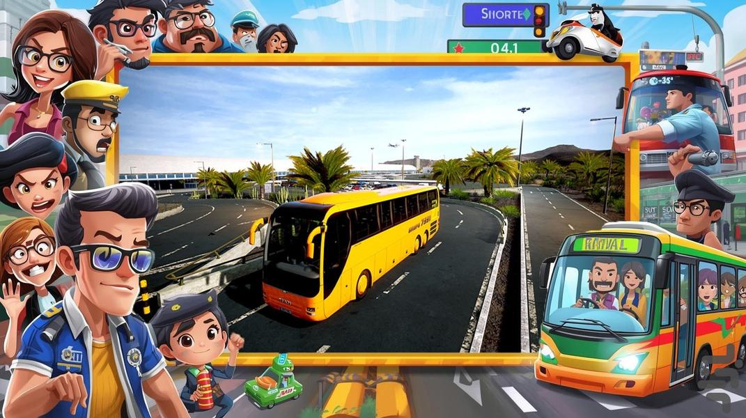 بازی اتوبوسی - Gameplay image of android game