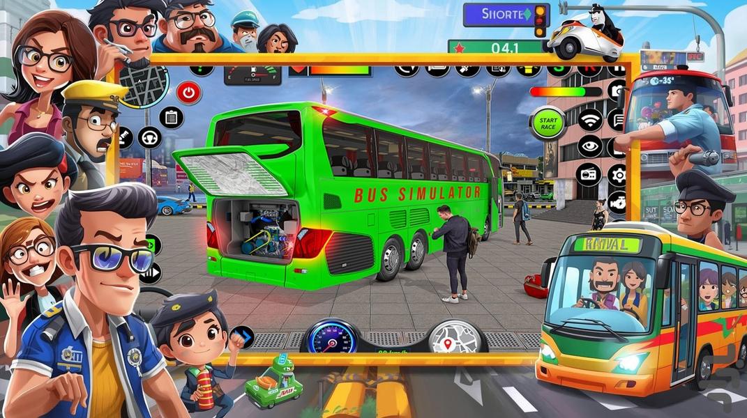 بازی اتوبوسی - Gameplay image of android game