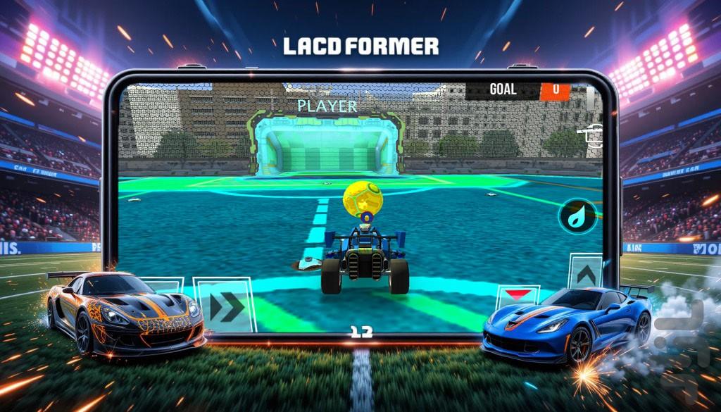 بازی ماشینی فوتبالی - Gameplay image of android game