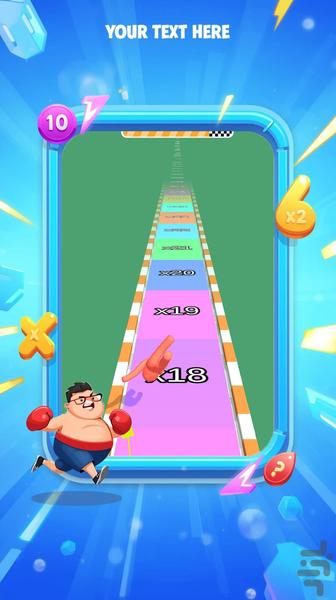 بازی اقای چاق - Gameplay image of android game