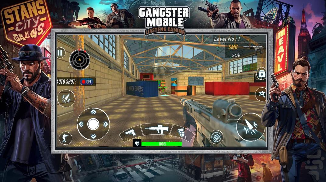 گنگستر بازی جهان باز - Gameplay image of android game