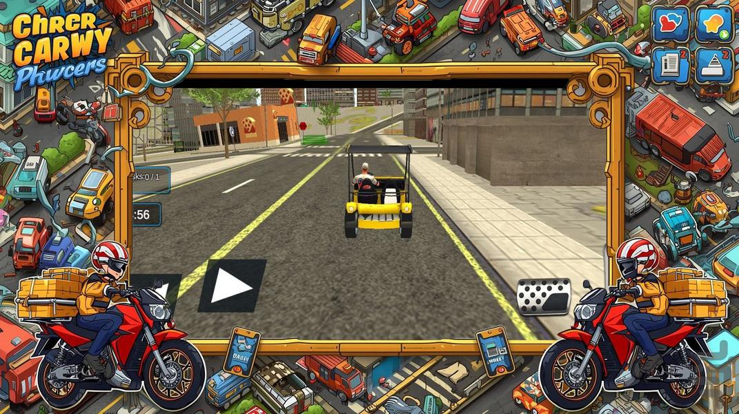 بازی پیک موتوری - Gameplay image of android game