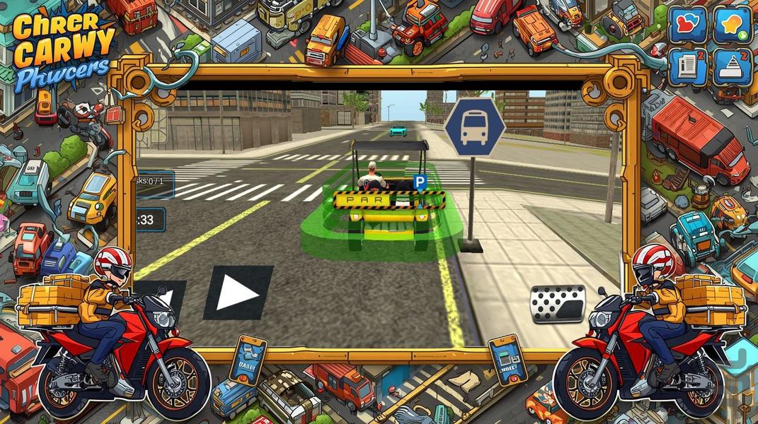 بازی پیک موتوری - Gameplay image of android game