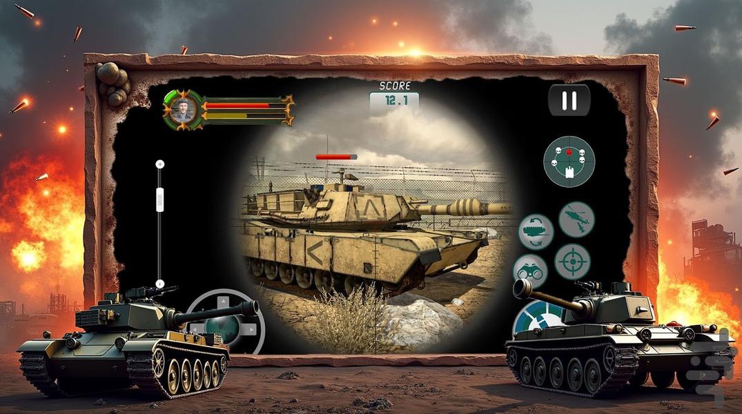 تانک جنگی - Gameplay image of android game