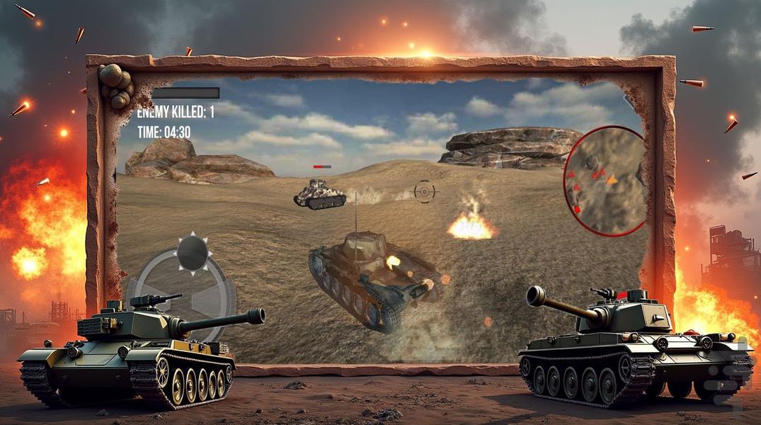 تانک جنگی - Gameplay image of android game