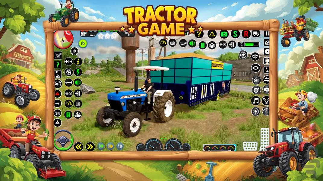 بازی تراکتور - Gameplay image of android game