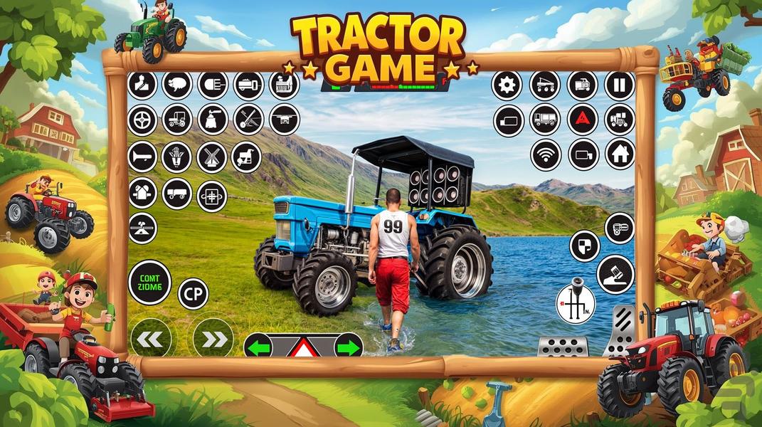 بازی تراکتور - Gameplay image of android game