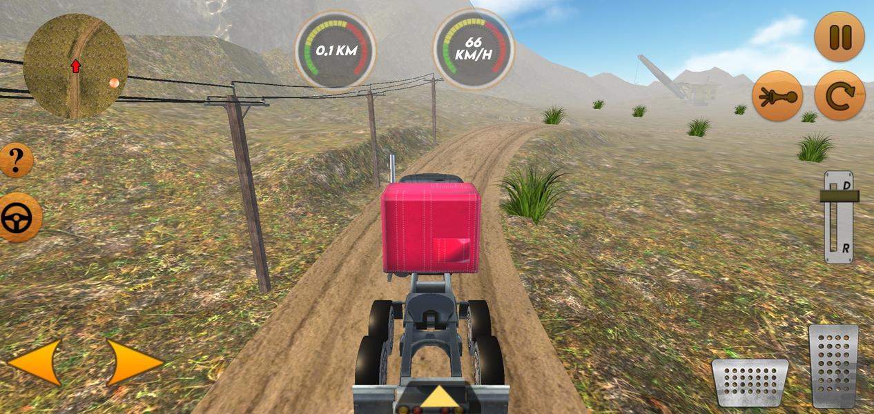 بازی کامیون حمل آکواریوم - Gameplay image of android game