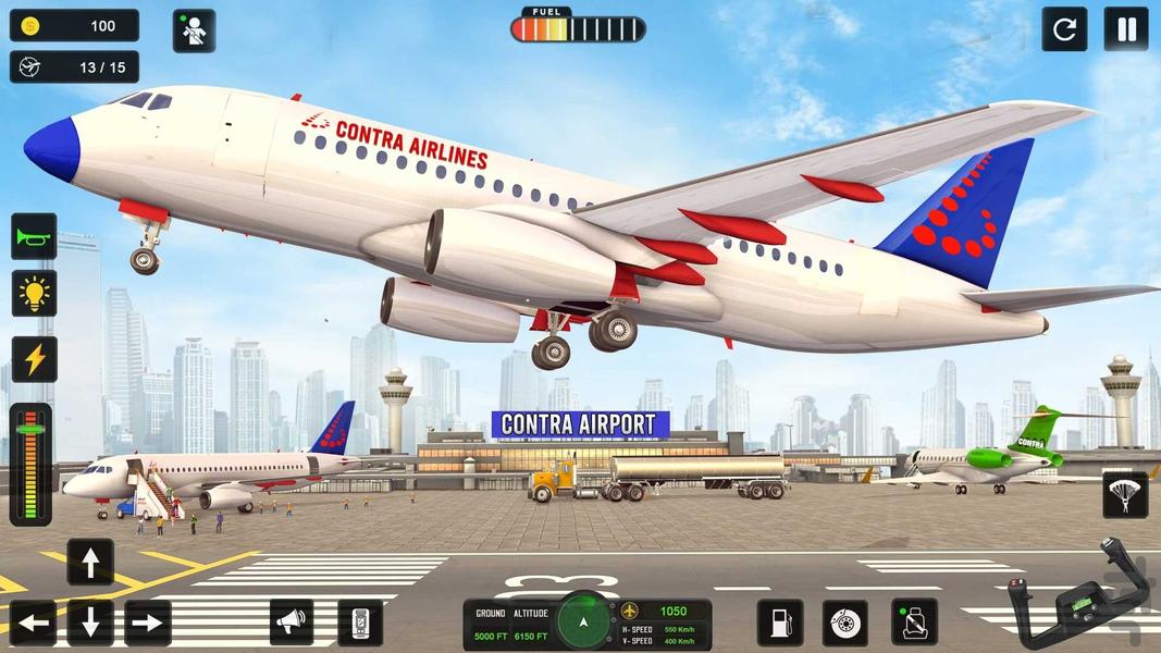 بازی راننده هواپیمای مسافربری - Gameplay image of android game