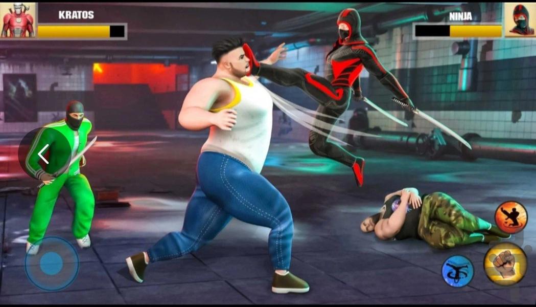 بازی جنگی مبارزه خیابانی - Gameplay image of android game