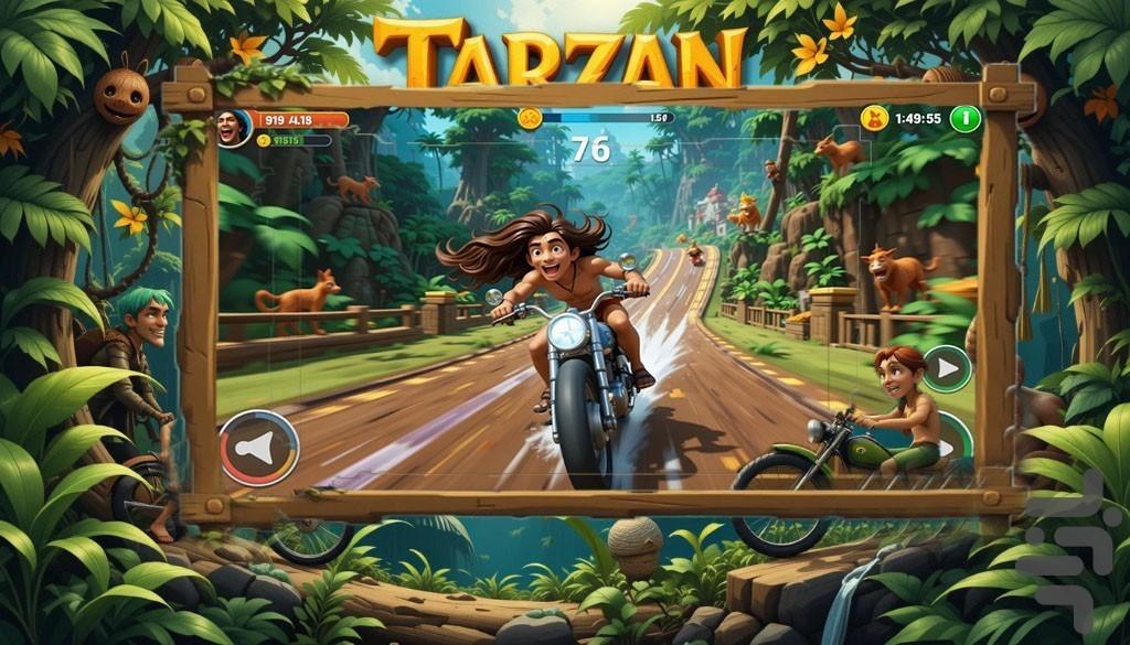 بازی تارزان - Gameplay image of android game