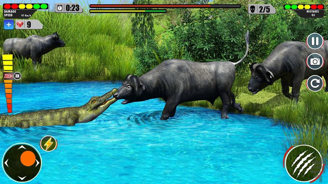 بازی جدید تمساح دیوانه - Gameplay image of android game