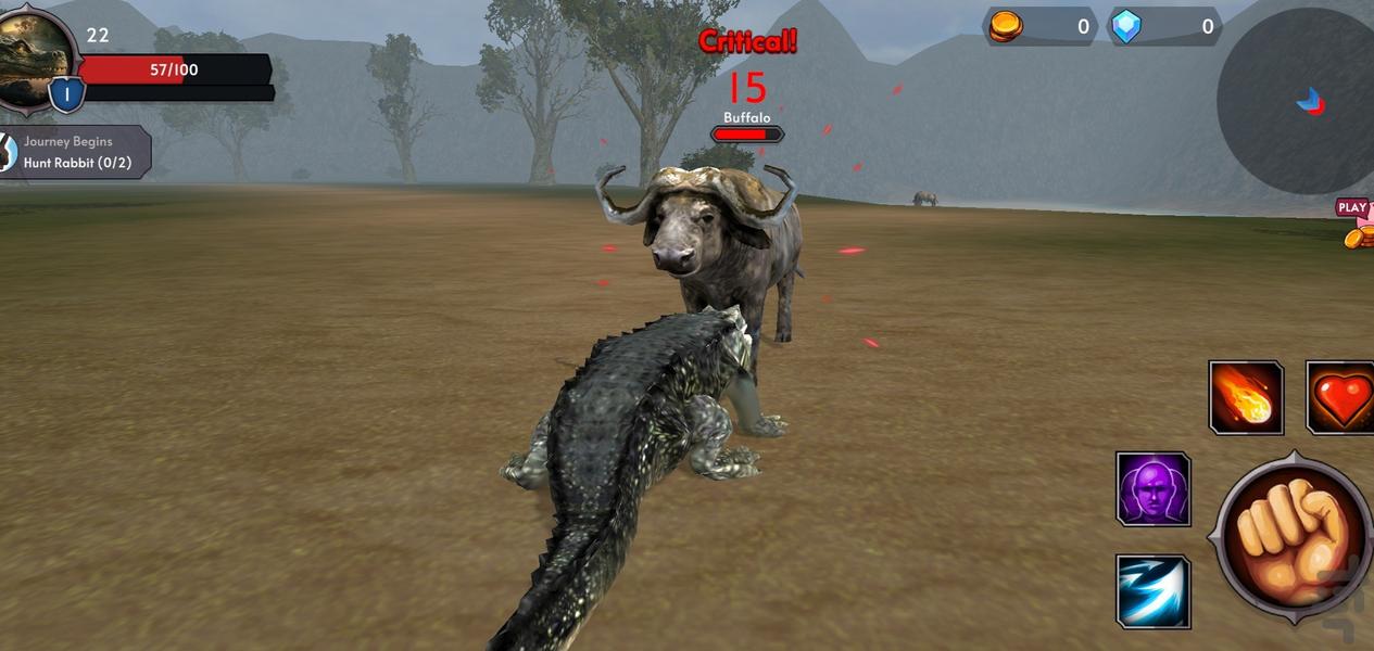 بازی جدید تمساح دیوانه - Gameplay image of android game