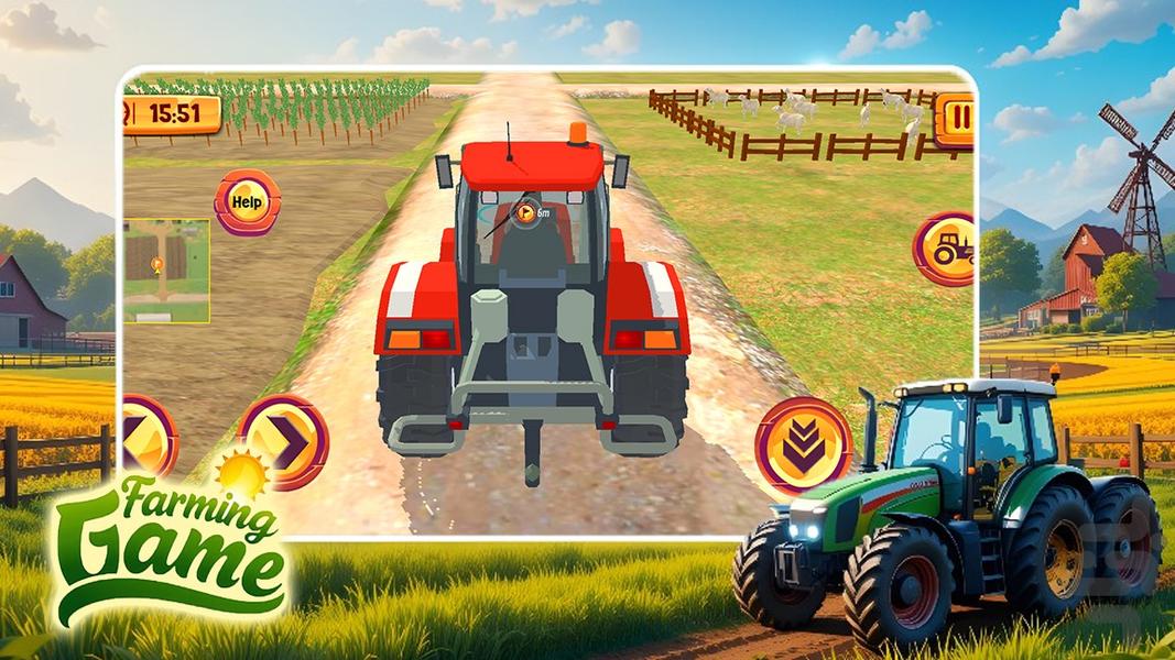 تراکتور بازی - Gameplay image of android game