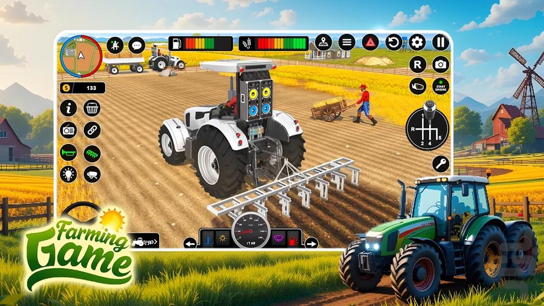 تراکتور بازی - Gameplay image of android game