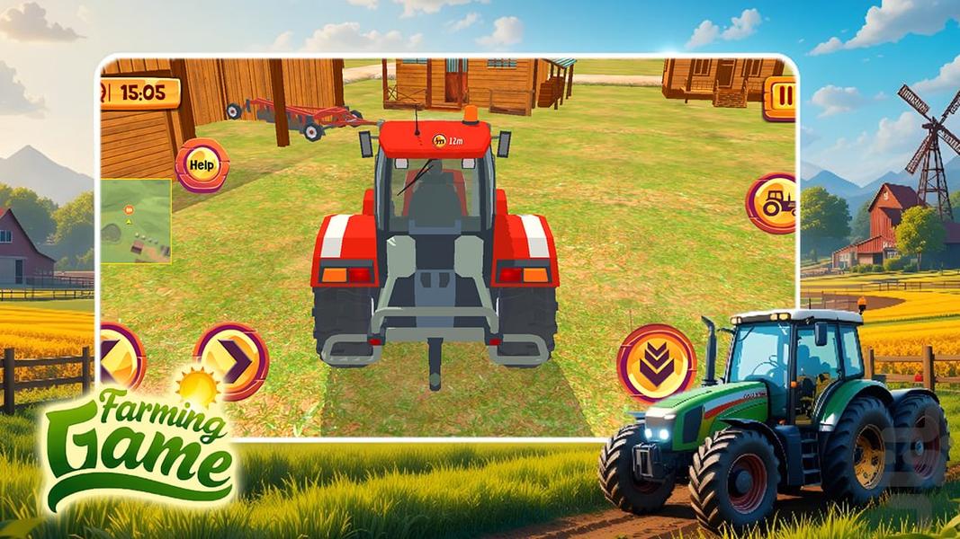 تراکتور بازی - Gameplay image of android game