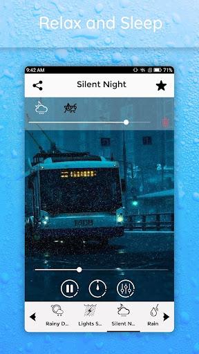 RainyMood - Natural Sounds for Relaxing Sleep - Image screenshot of android app
