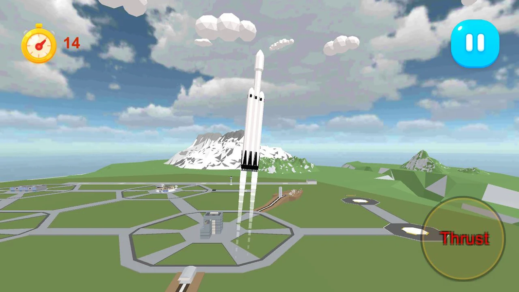 Space Rocket Manual Launcher - Gameplay image of android game