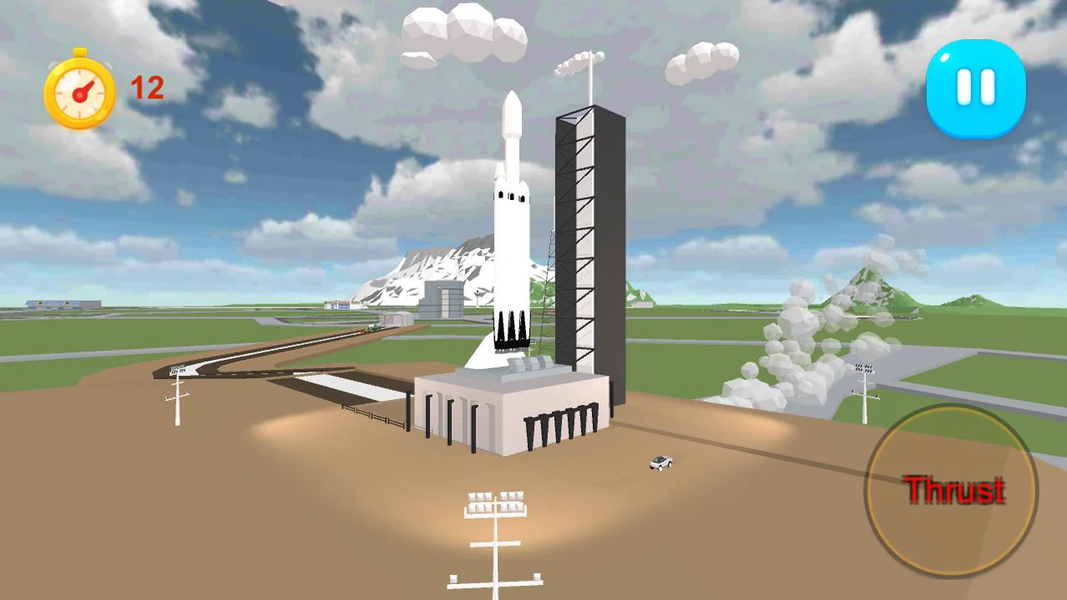 Space Rocket Manual Launcher - Gameplay image of android game