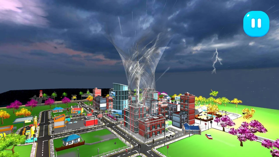 Tornado Rain and Thunder Sim - عکس بازی موبایلی اندروید