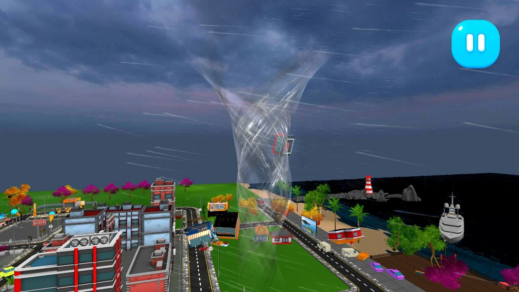Tornado Rain and Thunder Sim - عکس بازی موبایلی اندروید