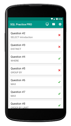 SQL Practice PRO - Learn DBs - عکس برنامه موبایلی اندروید