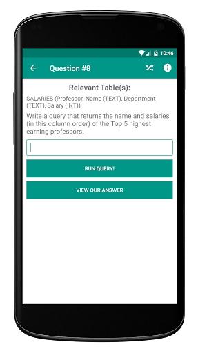 SQL Practice PRO - Learn DBs - عکس برنامه موبایلی اندروید
