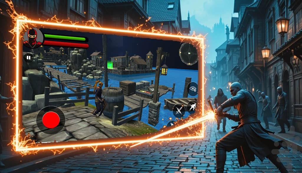 شمشیر بازی جنگی - Gameplay image of android game