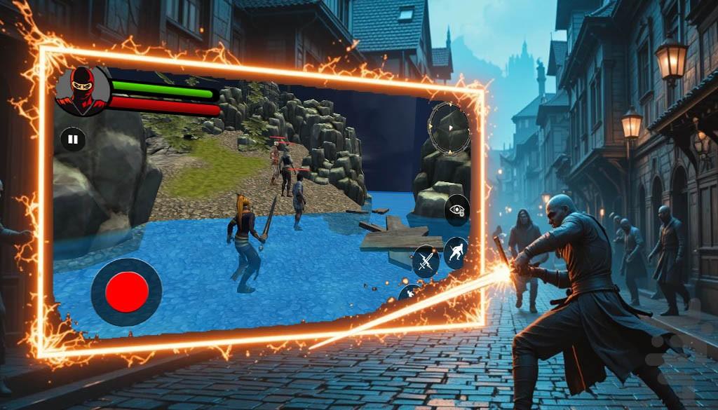 شمشیر بازی جنگی - Gameplay image of android game