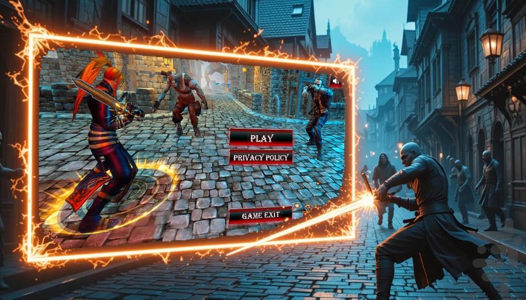 شمشیر بازی جنگی - Gameplay image of android game