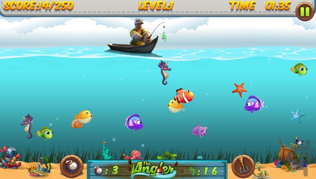بازی امتیازی ماهیگیری - Gameplay image of android game