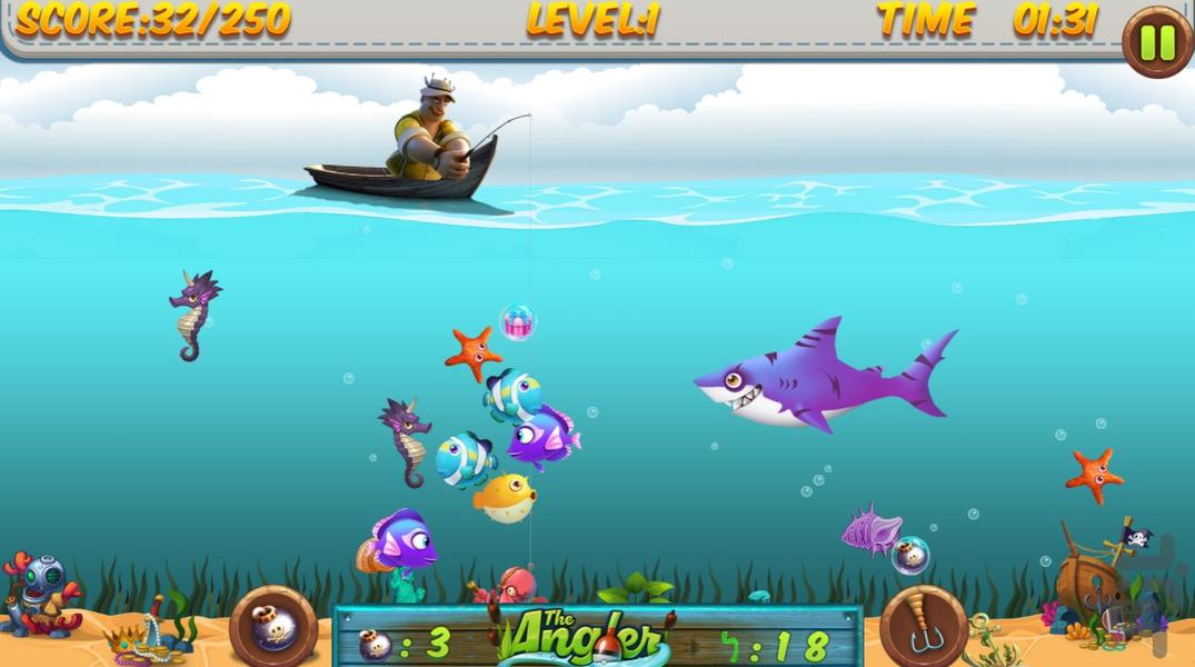 بازی امتیازی ماهیگیری - Gameplay image of android game