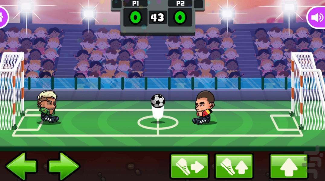 بازی فوتبال کله ای 2022 - Gameplay image of android game