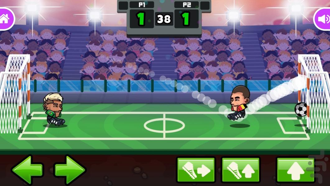 بازی فوتبال کله ای 2022 - Gameplay image of android game