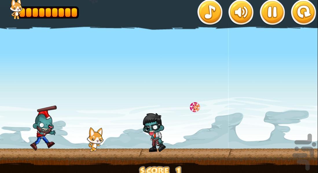 بازی فرار از زامبی ها - Gameplay image of android game