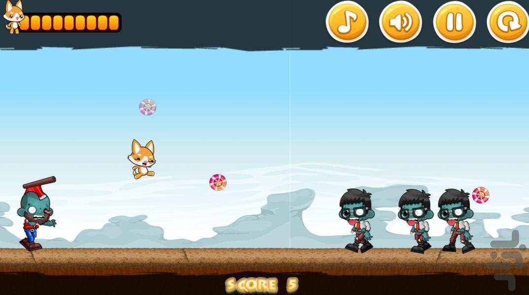 بازی فرار از زامبی ها - Gameplay image of android game