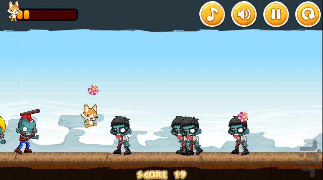 بازی فرار از زامبی ها - Gameplay image of android game